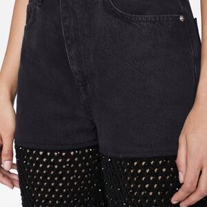 Frame crochet black jeans unique